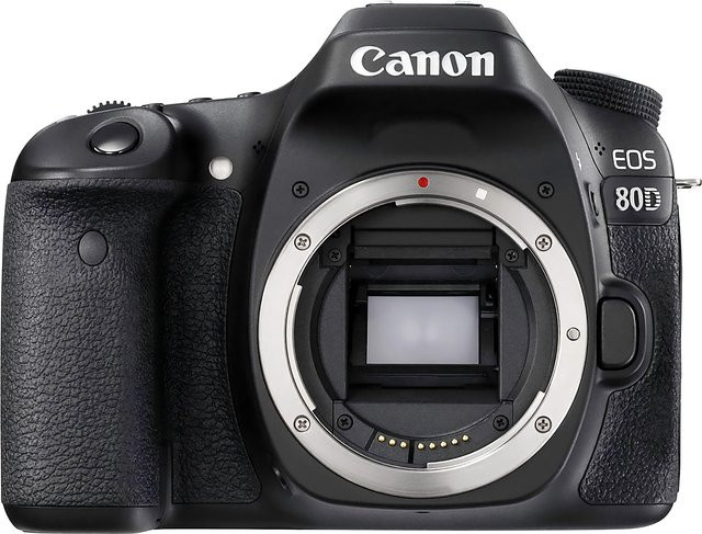 Canon EOS 80D DSLR-Kameragehäuse in Schwarz mit 24,2 Megapixel APS-C Sensor und Canon EF Anschluss - Bild 1
