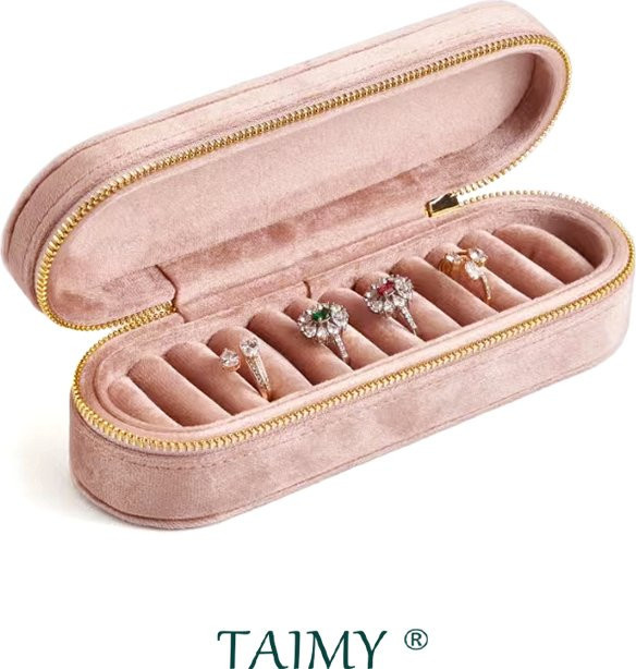 Taimy Ring Box, Schmuck Tablett, Samt, Unisex - Bild 1