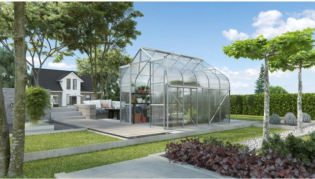Vitavia Gewächshaus Diana 8300 HKP mit Aluminium-Rahmen und Polycarbonat-Verglasung inklusive Vorzugsset - Bild 1