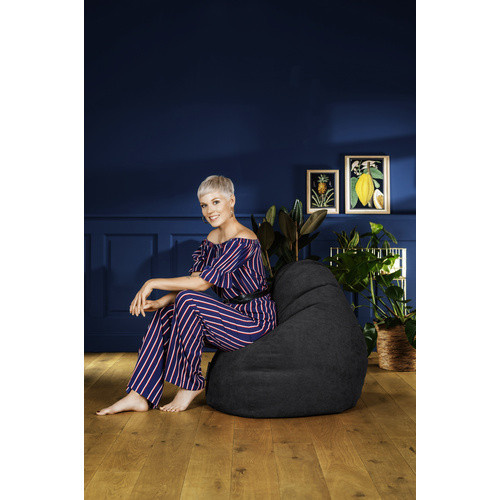 Sitting Point Sitzsack Beanbag Alfa XL, Schwarz, B/H: 70 x 110 cm - Bild 4