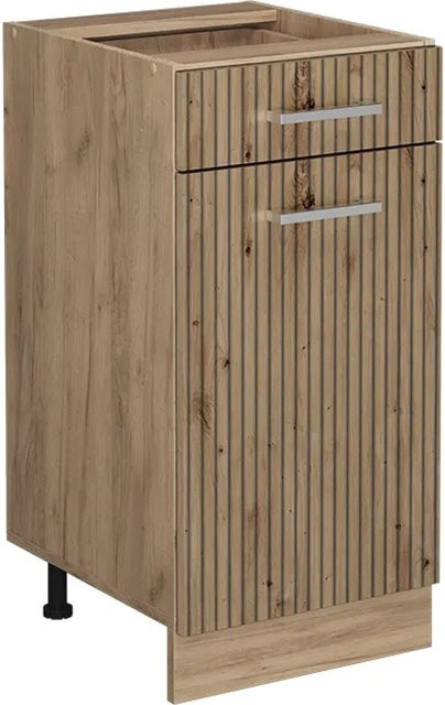 Vicco Küchenunterschrank R-Line Artisan-Eiche/Goldkraft Eiche, Breite: 40 cm, ohne Arbeitsplatte - Bild 1