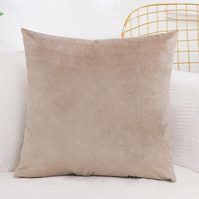 Yiran Furniture Kissenbezug aus Samt in Beige, B/T: 40 x 40 cm - Bild 1