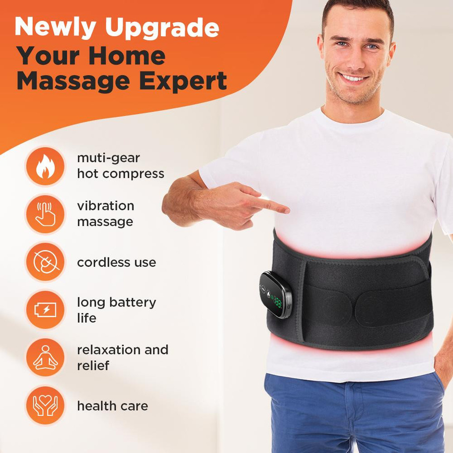 Heiz-Vibrations-Massagegürtel mit Rotlicht-Therapie - Bild 4