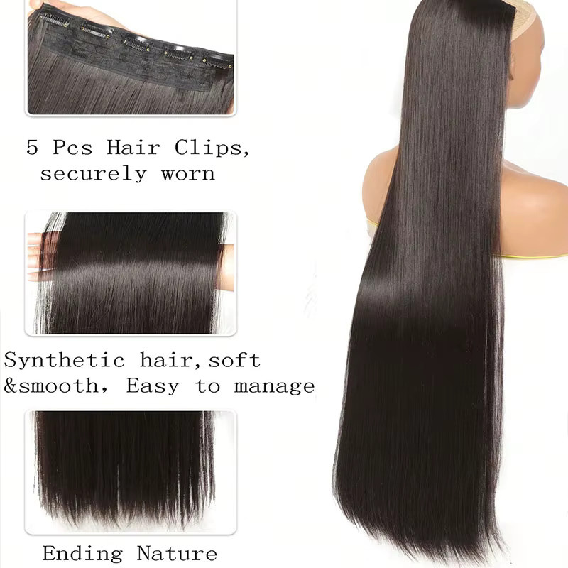 Manetique Haarverlängerung, 30 Zoll, synthetisch, glatt - Bild 4