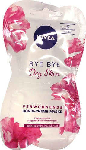 Nivea Bye Bye Dry Skin Honig-Creme-Maske, 15 ml, trockene und sensible Haut - Bild 1