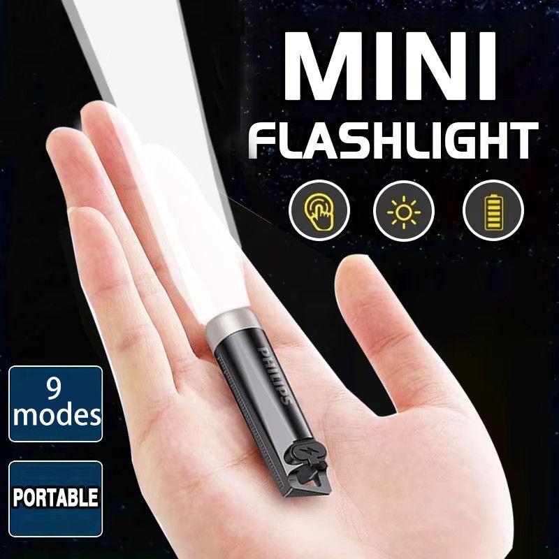 Philips SFL1121 EDC LED Taschenlampe wiederaufladbar für Schlüsselbund, Camping und Wandern - Bild 2