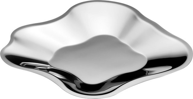 Iittala Alvar Aalto Schale aus Edelstahl in Silber - Bild 1