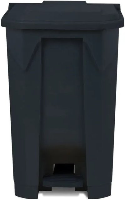 Karat Mülleimer Olaf Step-On Tretmülleimer aus Kunststoff, Grau, 80 Liter - Bild 1