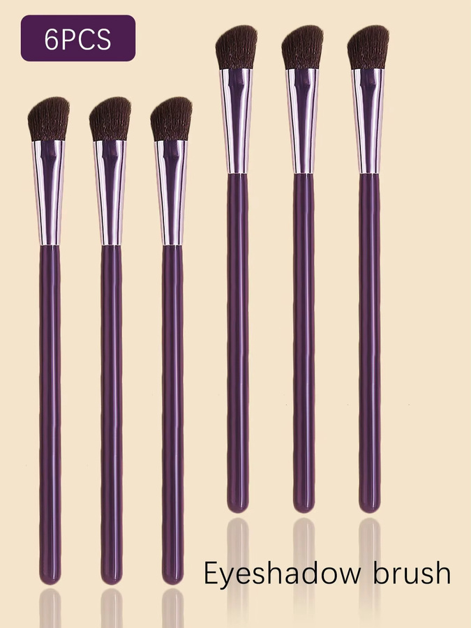 KOSSHOW Make-up-Pinsel-Set, 6 Stück, lila Holzgriff - Bild 4