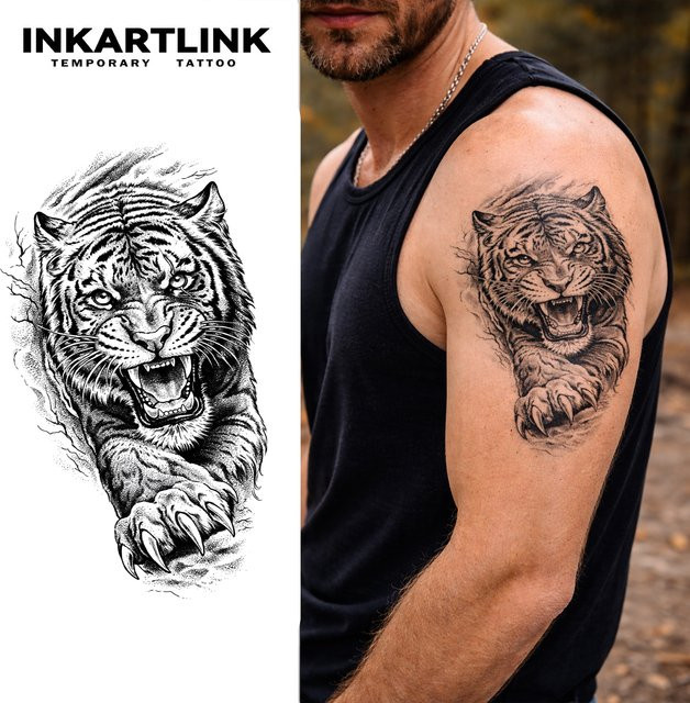 INKARTLINK Tiger Juice Tattoo-Patch, wasserfest - Bild 1
