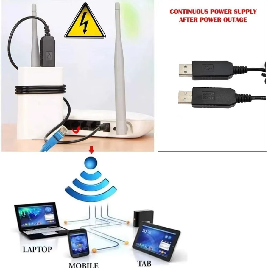 USB-Boost-Modul Konverter DC 5V auf 12V oder 9V mit 5,5x2,1mm Stecker in Schwarz für Router, WLAN-Modem und Lüfter via Powerbank - Bild 3
