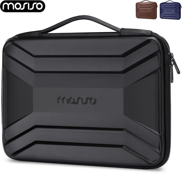 MOSISO Laptop-Hartschalentasche aus wasserdichtem EVA in Schwarz für 13 bis 16 Zoll MacBook Air Pro, Dell, Asus und HP Notebook - Bild 1