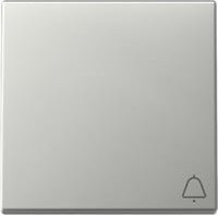 Gira Klingel mit Symbol Wippe aus Edelstahl in Silber und Weiß - Bild 1