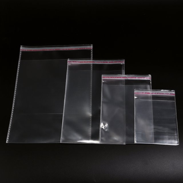 100 Stück Louleur transparente selbstklebende Polybeutel aus Kunststoff für Schmuck, Geschenke und Lebensmittel - Bild 1