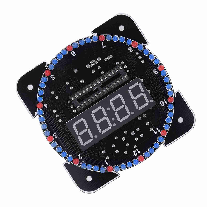 Tooarts DIY Digitale LED Temperaturuhr Kit mit WUSB Kabel und Animationen in Blau - Bild 5