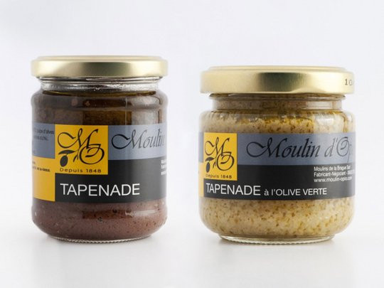 Moulin d'Opio Olivenpaste Tapenade grün und schwarz 2 x 170 g - Bild 1