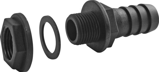 Marley Tonnenanschluss Hose Tail in Schwarz mit 25,4 mm (1 Zoll) - Bild 1