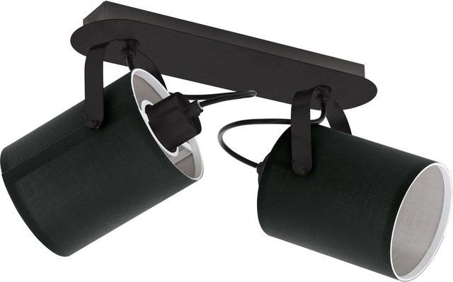 Eglo Villabate Spot 2er Set aus Stahl in Schwarz und Weiß mit E27 Fassung - Bild 1