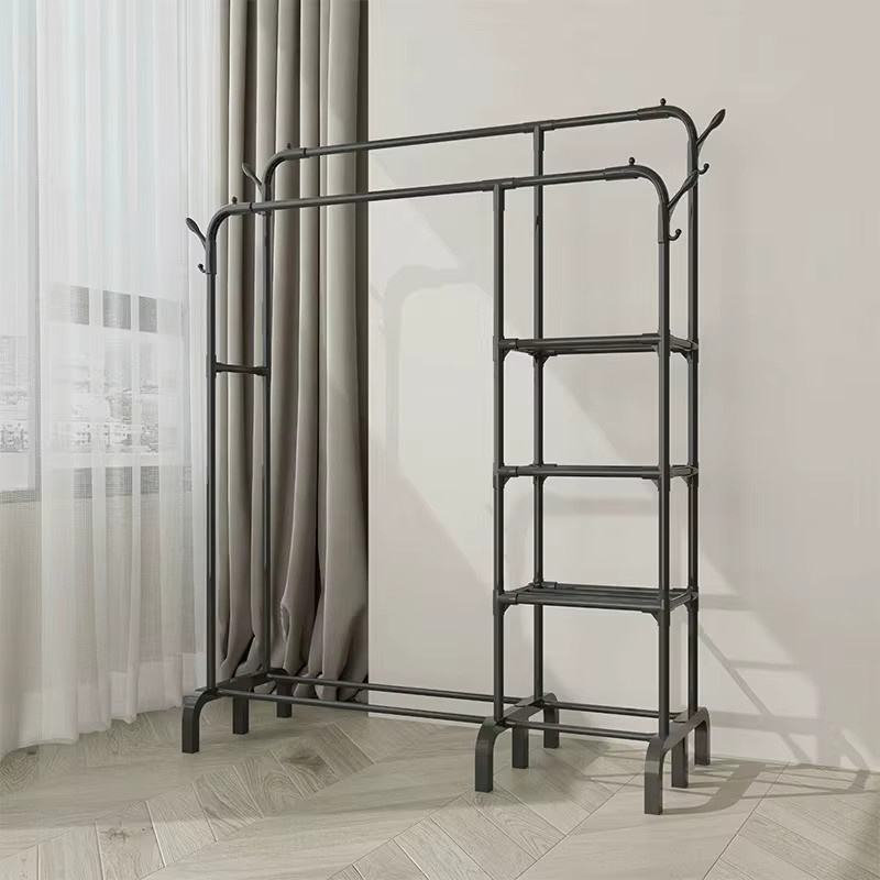 Kleiderständer LIUSHADUOLA aus Metall in Schwarz oder Weiß mit mattem Finish - Bild 2