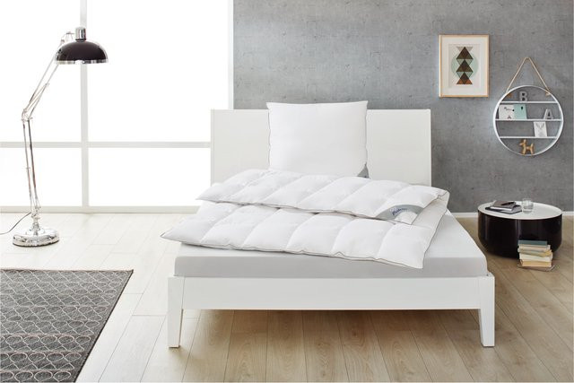BALETTE Daunen-Kassettenbettdecke Premium Selection aus 100 % Daunen in Weiß, B/B: 135 x 200 cm - Bild 1