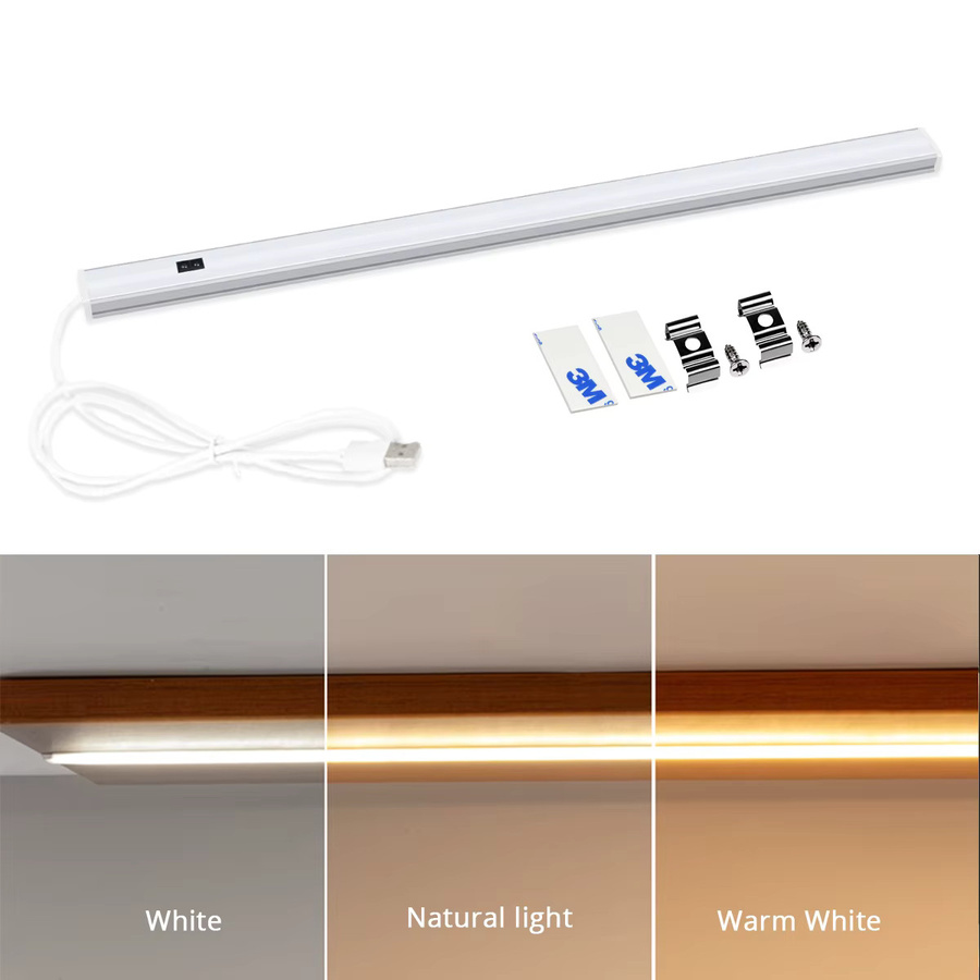 Lcamaw LED-Lichtleiste mit Bewegungssensor und Handgestensteuerung, USB-Betrieb, Warmweiß, Breite: 50 cm - Bild 4