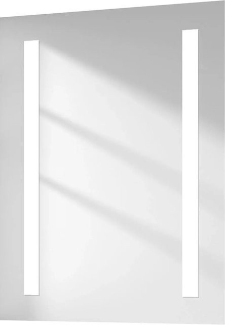 Emke LED Badspiegel mit kaltweißer Beleuchtung, rechteckig, B: 45 cm, H: 60 cm - Bild 1