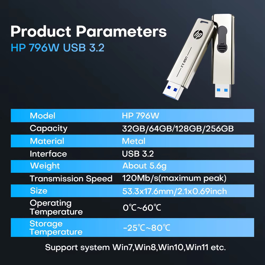 HP USB 3.2 Flash-Laufwerk Metall-Stick in Silber mit 32 GB Speicher für PC und Desktop - Bild 6