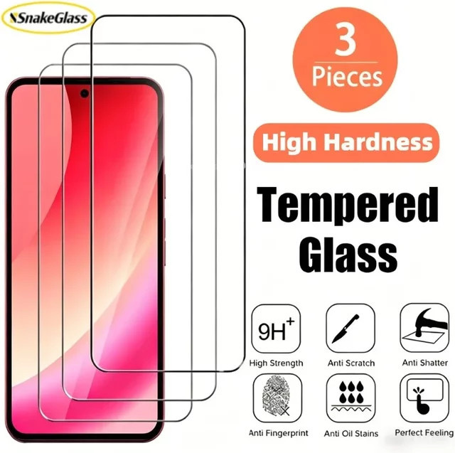 3 Stück Displayschutzglas aus gehärtetem Glas für Google Pixel 10 Pro XL 9 8 7 Pro 6A 5 4A 3A XL transparent - Bild 1