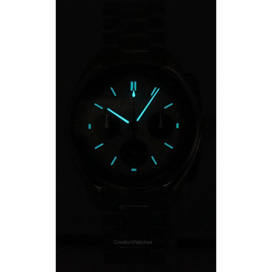 Bulova Chronograph, Quarz, Edelstahl, 44 mm, Herren - Bild 3