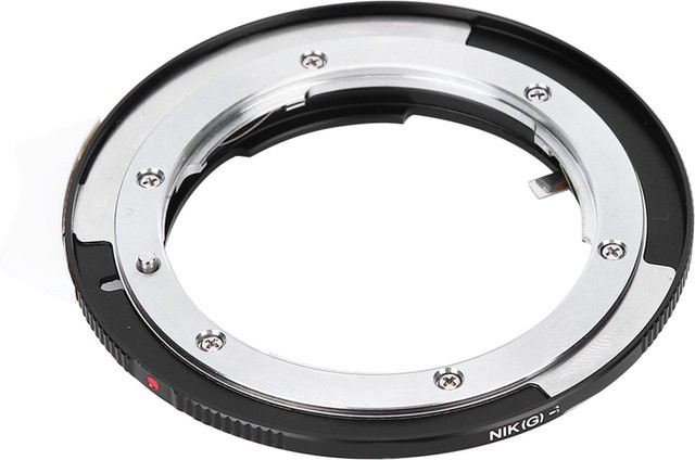 Fikaz Metall-Adapterring für Nikon G-Mount-Objektive auf Canon EOS DSLR-Kameras in Weiß - Bild 1