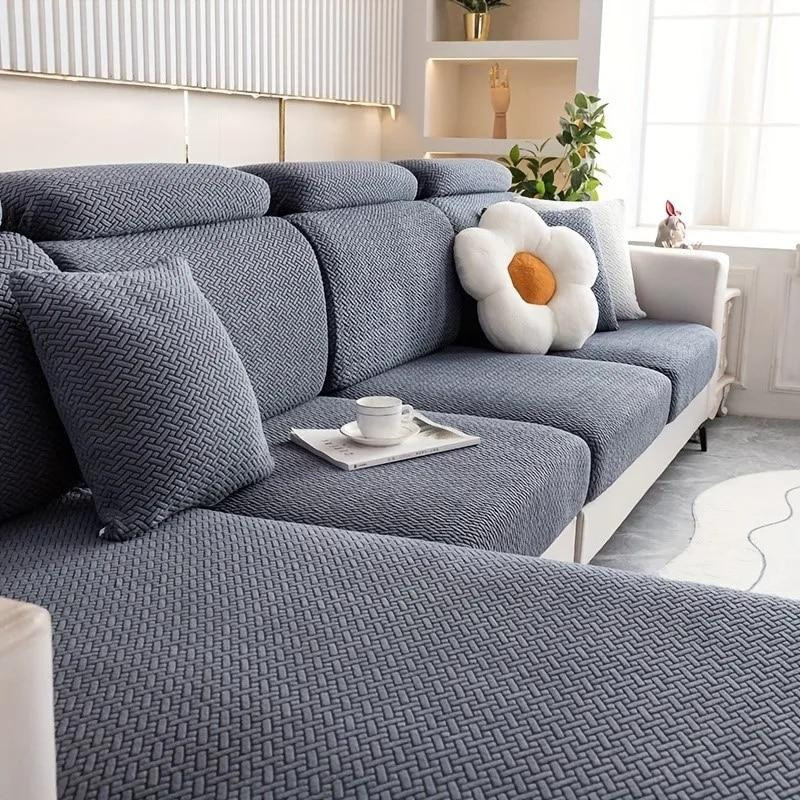 Beautifullife Jacquard Sofa-Sitzkissenbezug, verdickter Stretch-Schonbezug als Möbelschutz für Kinder und Haustiere, Breite: 60-90 cm - Bild 4