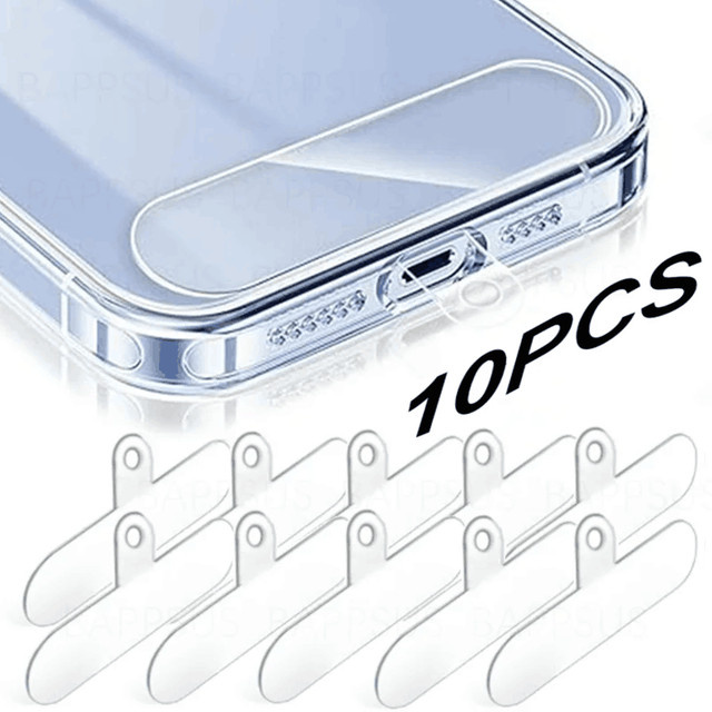 5er Set universelle Handy Anti-Lost Lanyards mit Kartenhalter und abnehmbarem Kabelriemen in Transparent - Bild 1