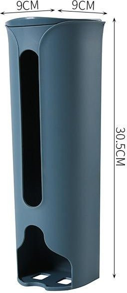 LChome Wandmontierter Müllbeutel-Aufbewahrungsbehälter aus Kunststoff in Blau - Bild 1