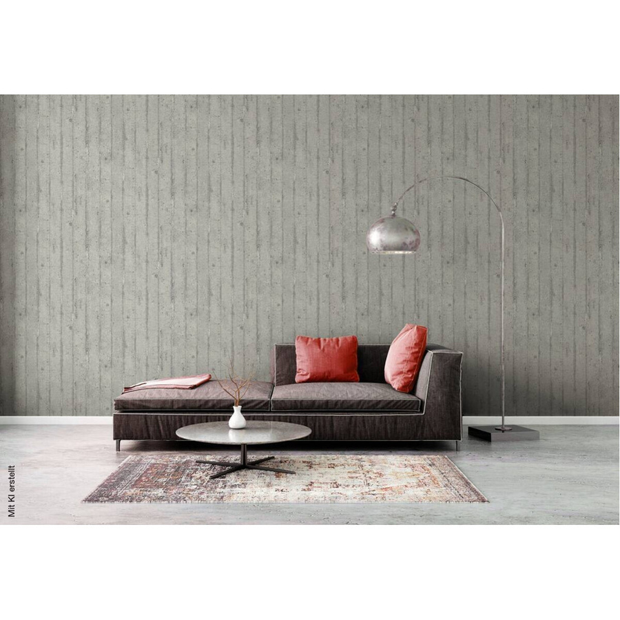 A.S. Création Vliestapete Holzoptik Grau, moderne Design-Tapete für Wohnzimmer, Schlafzimmer oder Home Office, Breite: 53 cm, Höhe: 10,05 m - Bild 3