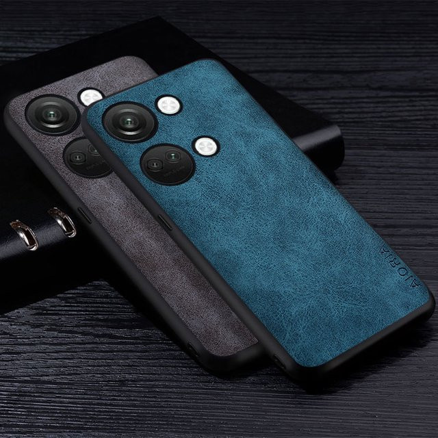 Premium PU-Leder Handyhülle für OnePlus Nord CE 3 Lite 5G in Braun - Bild 1