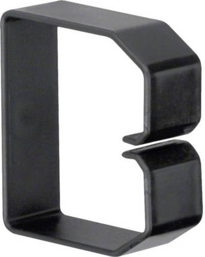 Hager Klammer Schwarz aus Kunststoff B: 60 mm, H: 60 mm - Bild 1