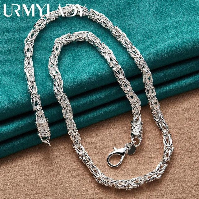 URMYLADY Charm Kette, 925 Silber, 60 cm, Unisex - Bild 1