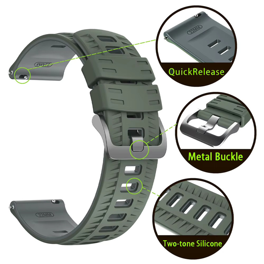 Huami Uhrenarmband Silikon, Unisex - Bild 3