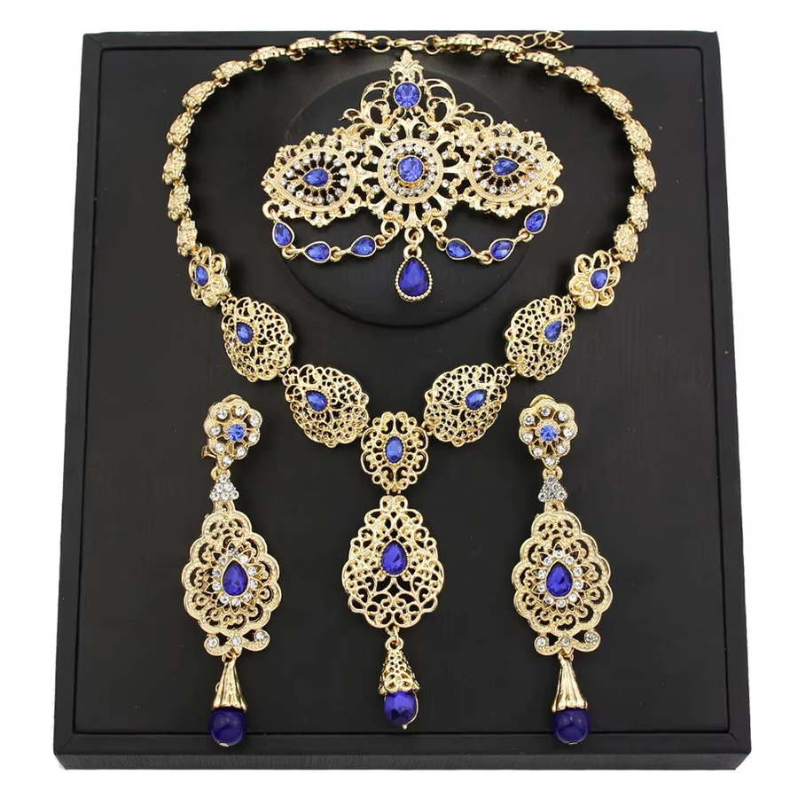 Sunspicems Schmuck-Set, Gold, Kristall, Damen - Bild 3