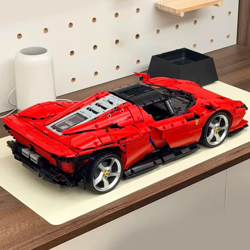 JOY TOY MOC Technik Roter SP3 Supersportwagen, Baustein-Set, 1:8, 3.778 Teile, ab 14 Jahren - Bild 4