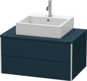 Duravit Waschtischunterschrank XSquare, Wandhängend, Blau Matt, B: 80 cm, T: 54,8 cm, H: 40 cm - Bild 1
