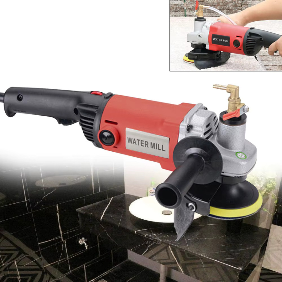 Chleifer Diamant-Nasspolier Maschine für Beton und Marmor mit 1400W in Rot - Bild 2