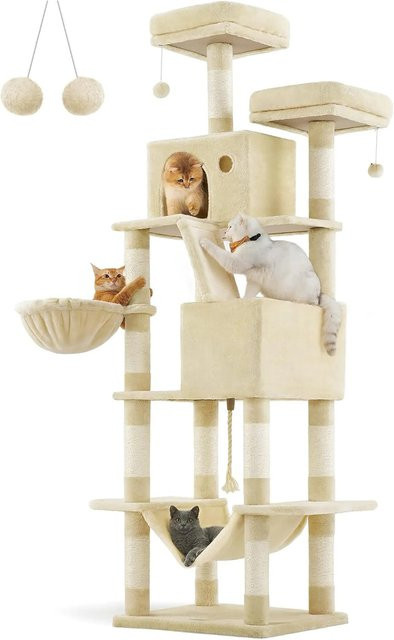 Feandrea Kratzbaum für Katzen in Beige, Höhe: 206 cm - Bild 1