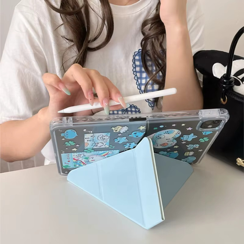Apple iPad Hülle mit Stiftschlitz in Multicolour für iPad Mini 6, 7 und iPad Air 3, 4, 5 sowie iPad 5, 6, 7, 8, 9, 10, 11 - Bild 3