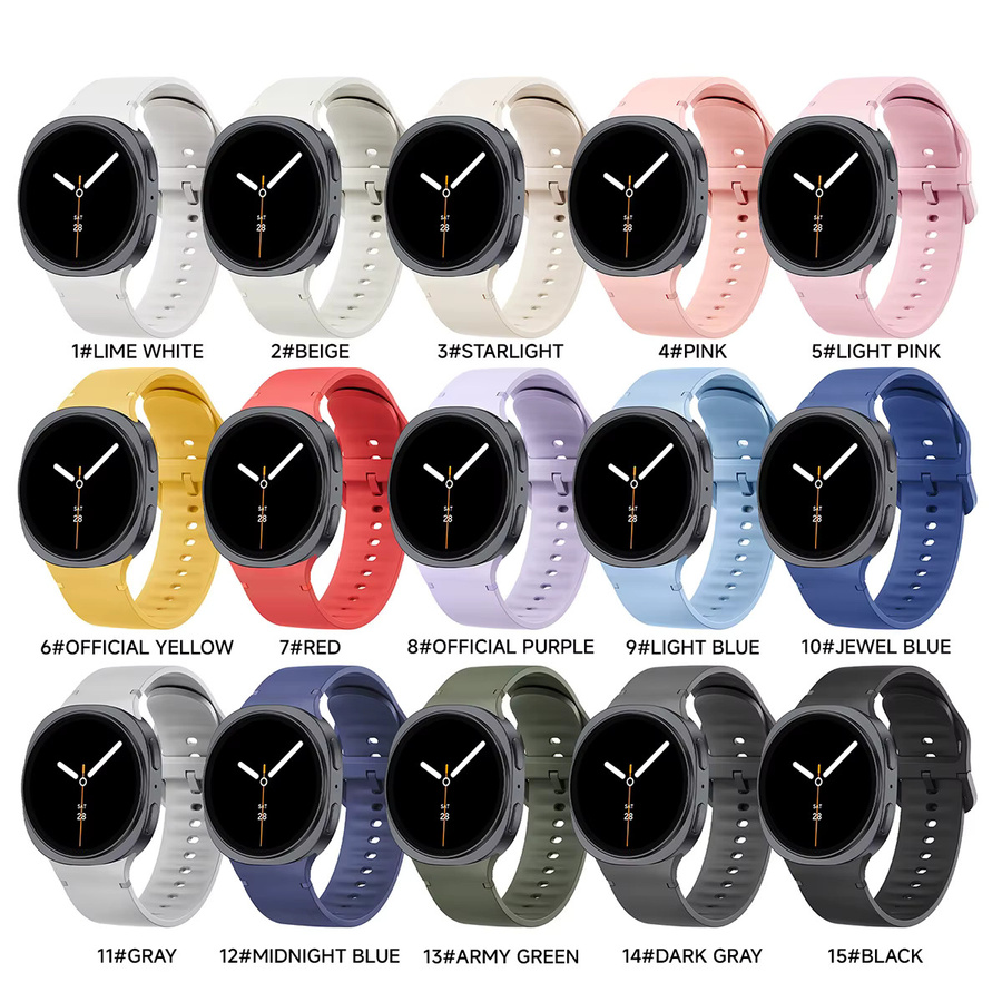 OAKCHARM Uhrenarmband Silikon, Samsung Galaxy Watch 8, Unisex - Bild 4