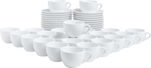 PULSIVA Kaffee-Set Nissa 48-teilig aus Porzellan in Weiß - Bild 1