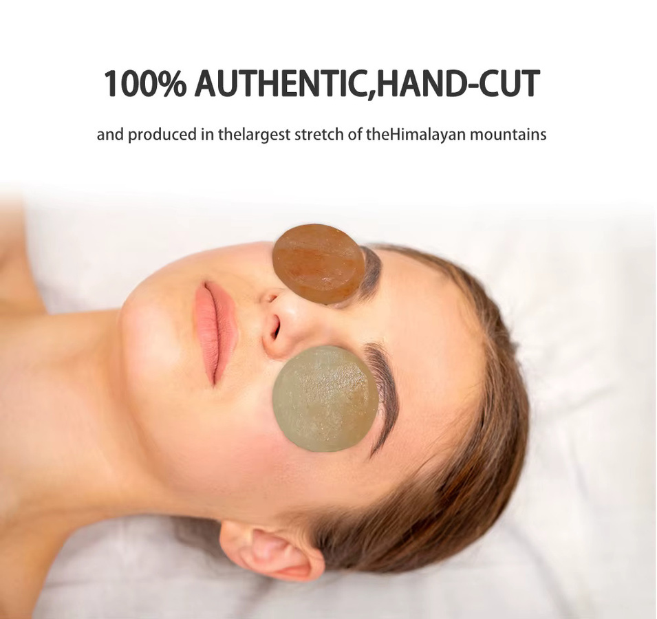 VamsLuna Hot Stone Massage Set, 4 Stück, Rosa Himalaya Salz Kristalle - Bild 2
