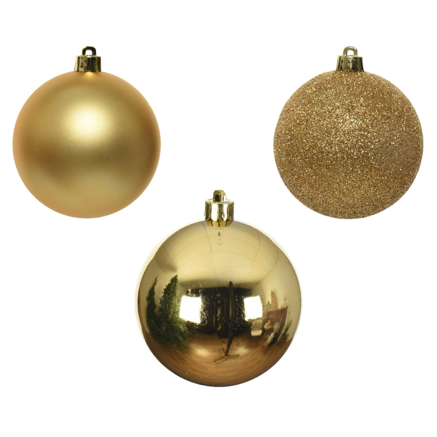 Decoris Christbaumschmuck Kugel Gold, Durchmesser: 6 cm - Bild 2