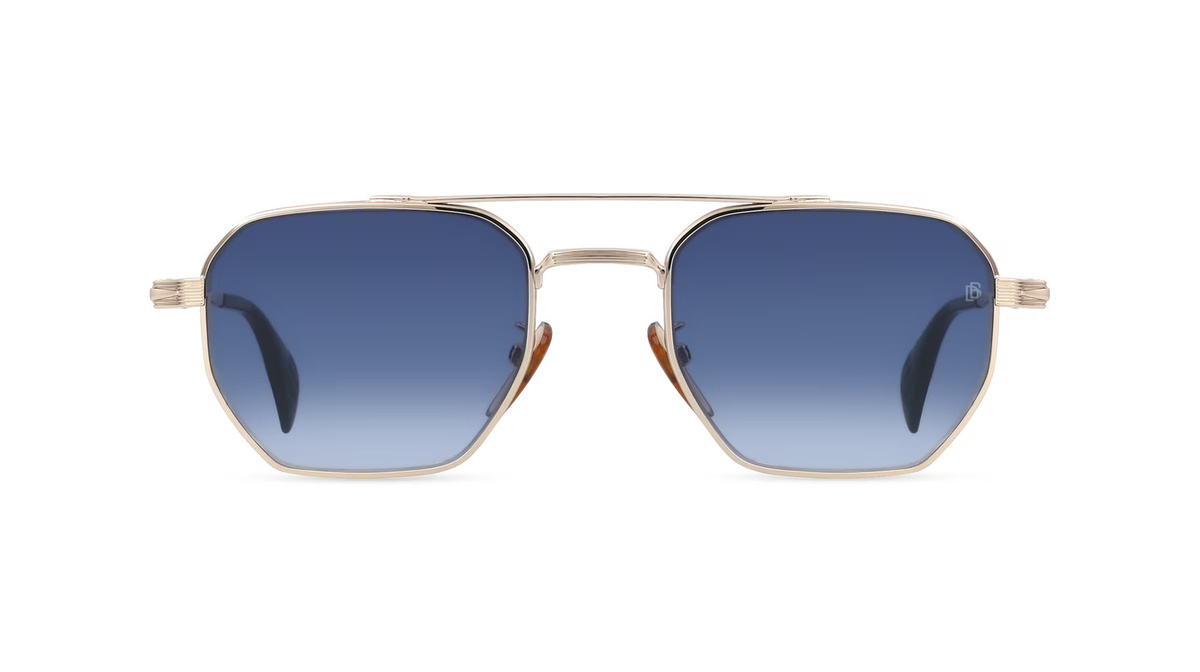 David Beckham DB 1229/S Sonnenbrille Pilot, Vollrand, Metall, gold, Herren - Bild 1