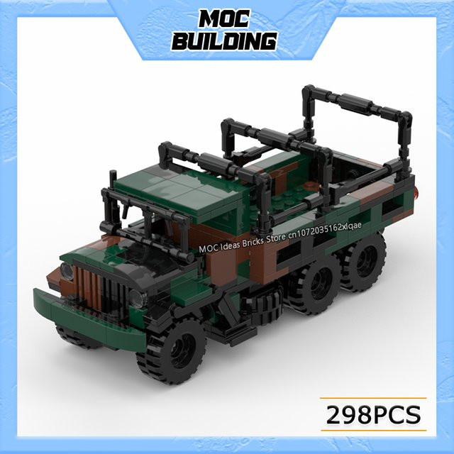MOCBUILDING Militär-Serie Frachttransporter, Truppentransport Tarnfahrzeug, Bausteine - Bild 1